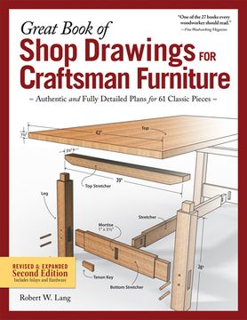 portada Great Book of Shop Drawings for Craftsman Furniture, Second Edition: Authentic and Fully Detailed Plans for 61 Classic Pieces 