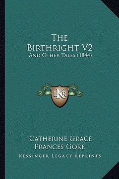 portada the birthright v2: and other tales (1844) (en Inglés)