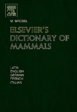 portada elsevier's dictionary of mammals (in English)