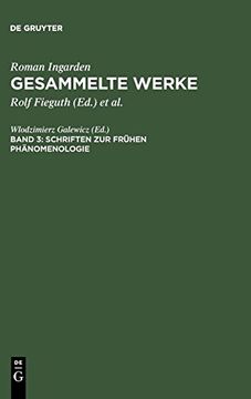 portada Schriften zur Frühen Phänomenologie (in German)
