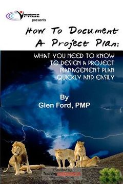 portada how to document a project plan (en Inglés)