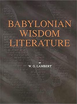 portada Babylonian Wisdom Literature (en Inglés)