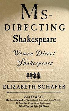 portada Ms-Directing Shakespeare: Women Direct Shakespeare (en Inglés)
