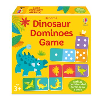 portada Usborne Publishing ltd Dinosaur Dominoes Game