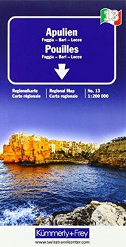 portada Apulien Regionalkarte Italien nr. 13, 1: 200 000 (Kümmerly+Frey Reisekarten)