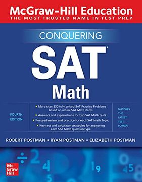 portada Mcgraw-Hill Education Conquering sat Math, Fourth Edition (Test Prep) (in English)
