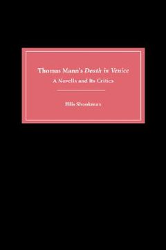 portada thomas mann's death in venice: a novella and its critics (en Inglés)