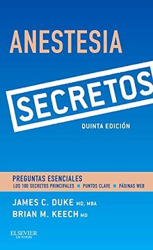 portada Anestesia: Secretos (in Spanish)