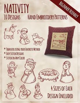 portada Nativity Hand Embroidery Patterns (en Inglés)