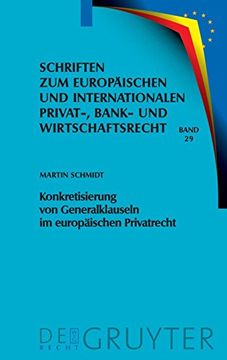 portada Konkretisierung von Generalklauseln im Europäischen Privatrecht (en Alemán)