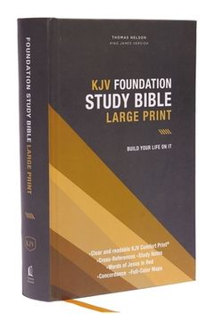 portada Kjv, Foundation Study Bible, Large Print, Hardcover, red Letter, Comfort Print: Holy Bible, King James Version (en Inglés)