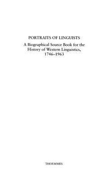 portada portrait of linguists (in English)