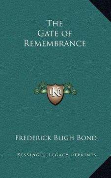 portada the gate of remembrance (in English)