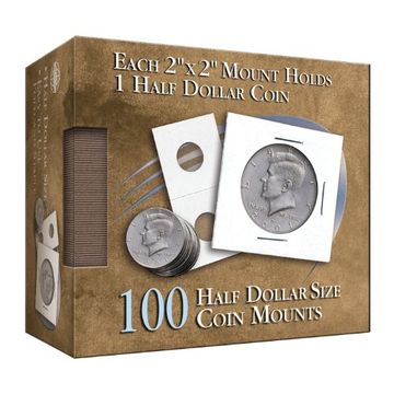 portada Half Dollar 2x2 Coin Mounts: 100 Count (in English)