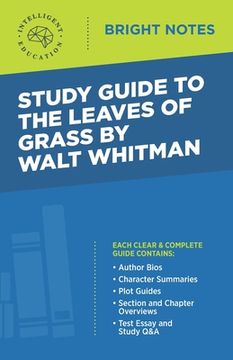portada Study Guide to The Leaves of Grass by Walt Whitman (en Inglés)