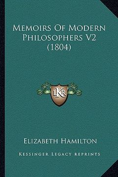 portada memoirs of modern philosophers v2 (1804) (en Inglés)