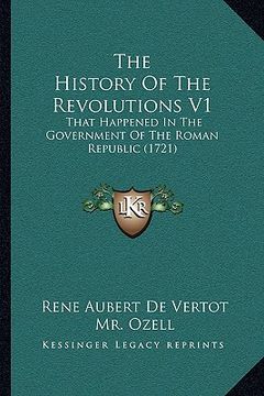portada the history of the revolutions v1: that happened in the government of the roman republic (1721)