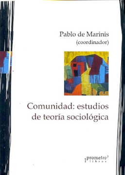 portada Comunidad: Estudios de Teoría Sociológica
