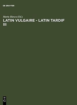 portada Latin Vulgaire - Latin Tardif iii (in French)