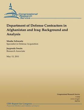 portada Department of Defense Contractors in Afghanistan and Iraq: Background and Analysis (en Inglés)