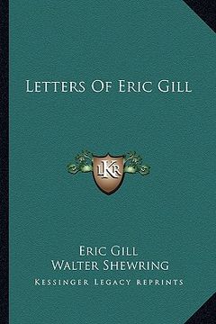portada letters of eric gill (en Inglés)