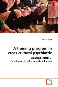 portada a training program in cross-cultural psychiatric assessment (en Inglés)
