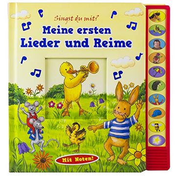 portada Meine Ersten Lieder und Reime - Vorlese-Pappbilderbuch mit Sound (en Alemán)
