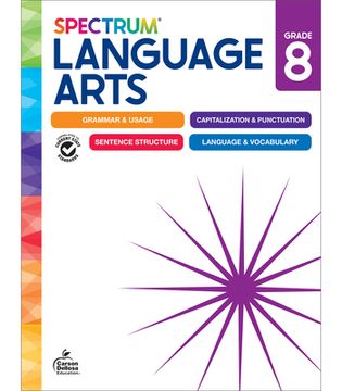 portada Spectrum Language Arts Workbook, Grade 8 (en Inglés)