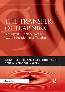 portada The Transfer of Learning: Participants' Perspectives of Adult Education and Training (en Inglés)