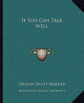 portada if you can talk well
