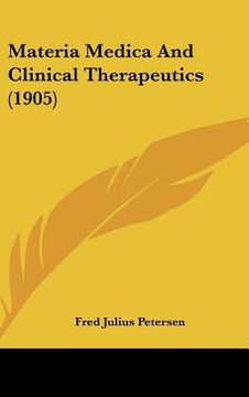 portada materia medica and clinical therapeutics (1905) (en Inglés)
