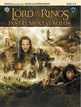 portada The Lord of the Rings Instrumental Solos for Strings: Violin (With Piano Acc. ), Book & cd (en Inglés)