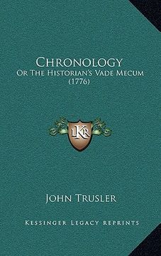 portada chronology: or the historian's vade mecum (1776) (en Inglés)