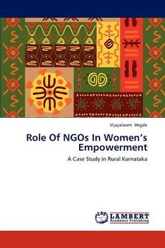 portada role of ngos in women's empowerment (en Inglés)