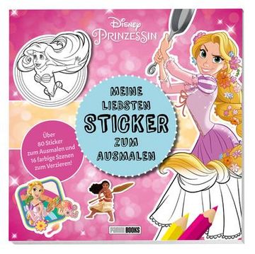 portada Disney Prinzessin: Meine Liebsten Sticker zum Ausmalen (en Alemán)