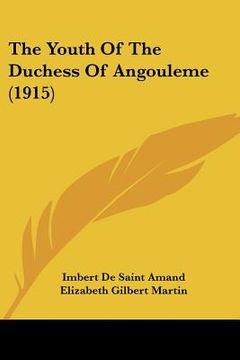 portada the youth of the duchess of angouleme (1915) (in English)