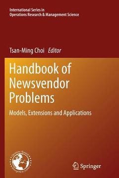 portada Handbook of Newsvendor Problems: Models, Extensions and Applications (en Inglés)