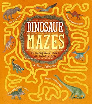 portada Dinosaur Mazes: 45 Exciting Mazes Packed With Prehistoric Facts (Arcturus Fact-Packed Mazes) (in English)