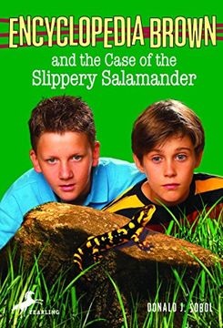 portada Encyclopedia Brown and the Case of the Slippery Salamander (en Inglés)