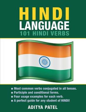 portada Hindi Language: 101 Hindi Verbs (en Inglés)