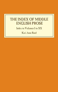 portada Index of Middle English Prose: Index to Volumes i to xx (en Inglés)