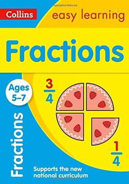 portada Collins Easy Learning Age 5-7 -- Fractions Ages 5-7: New