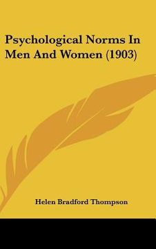 portada psychological norms in men and women (1903) (in English)