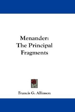 portada menander: the principal fragments (in English)