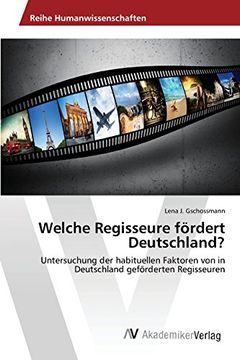 portada Welche Regisseure Fördert Deutschland? (en Alemán)