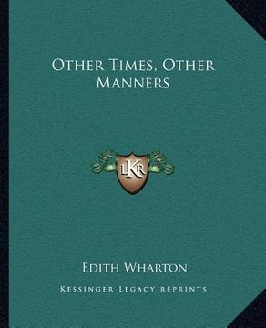 portada other times, other manners