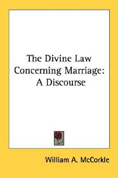 portada the divine law concerning marriage: a discourse (in English)