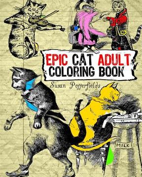 portada Epic Cat Adult Coloring Book (en Inglés)