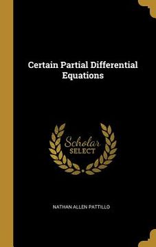 portada Certain Partial Differential Equations (en Inglés)