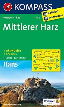 portada Harz Mittlerer 452 gps wp Kompass (en Alemán)